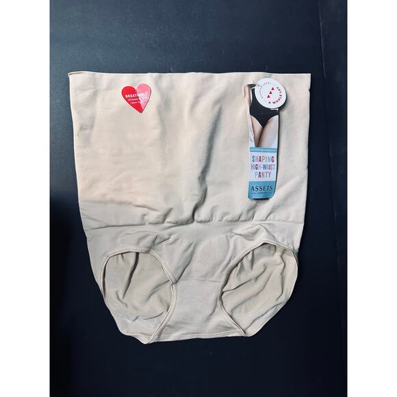 2X Spanx Love Your Assets High Waist panty beige shapewear slimming NEW - Picture 1 of 4
